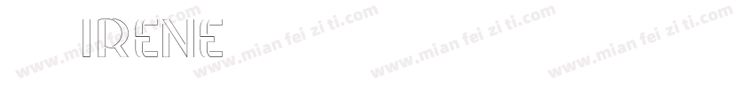 范艾翎 IRENE字体转换